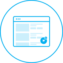 Sticky Checkout Bar/Button feature icon - RapidCart Shopify app